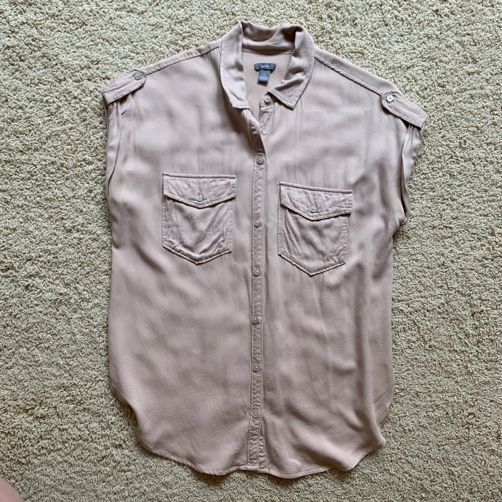 Aerie Ballerina Pink Short-sleeved Army Shirt